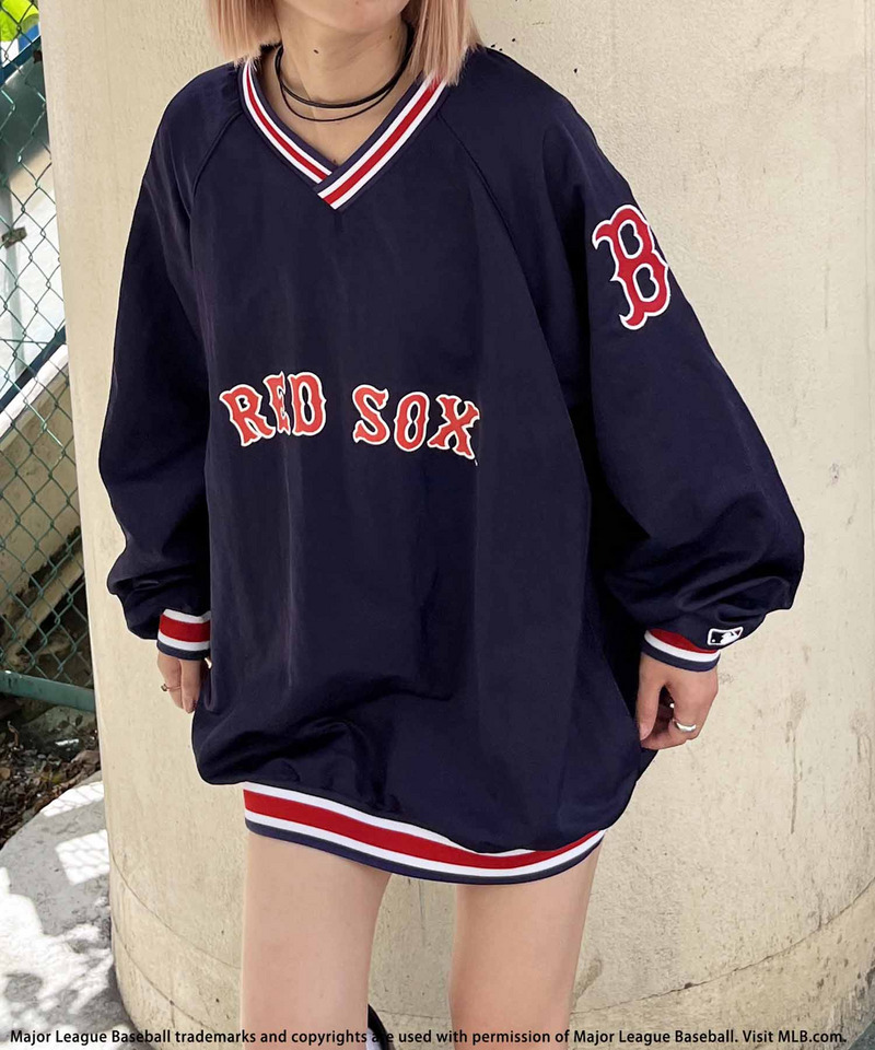 【MLB】刺しゅうロゴナイロンプルオーバー 詳細画像 ネイビー 6