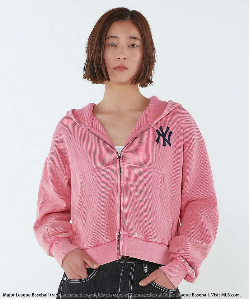 【MLB】Thermal Zip Hoodie 詳細画像 ピンク 2