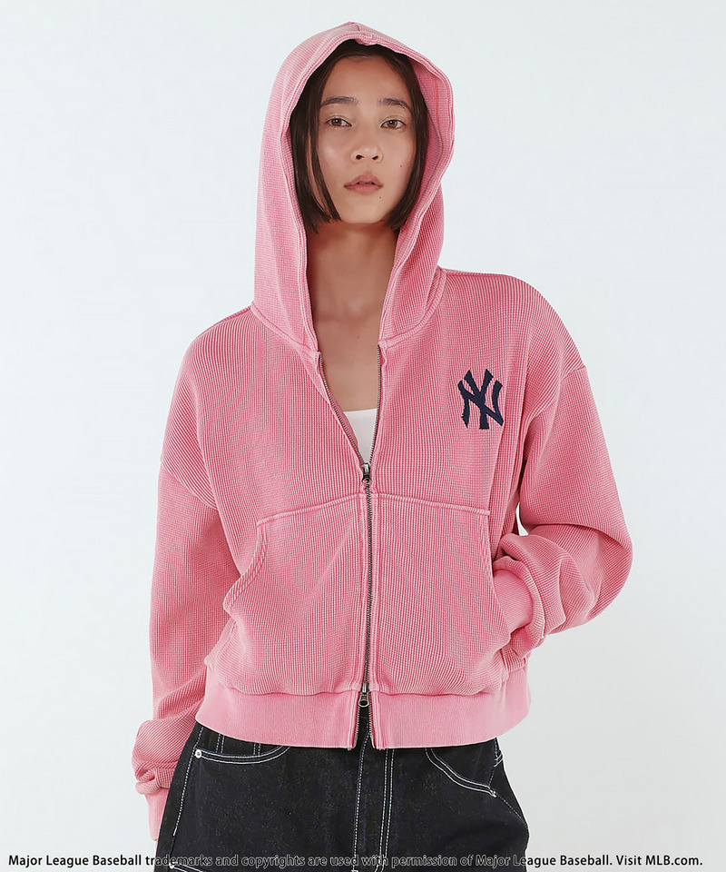 【MLB】Thermal Zip Hoodie 詳細画像 ピンク 5