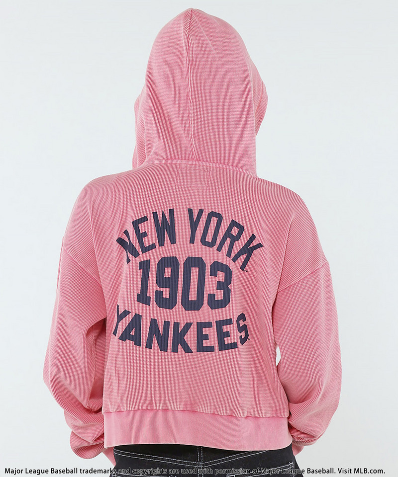 【MLB】Thermal Zip Hoodie 詳細画像 ピンク 6