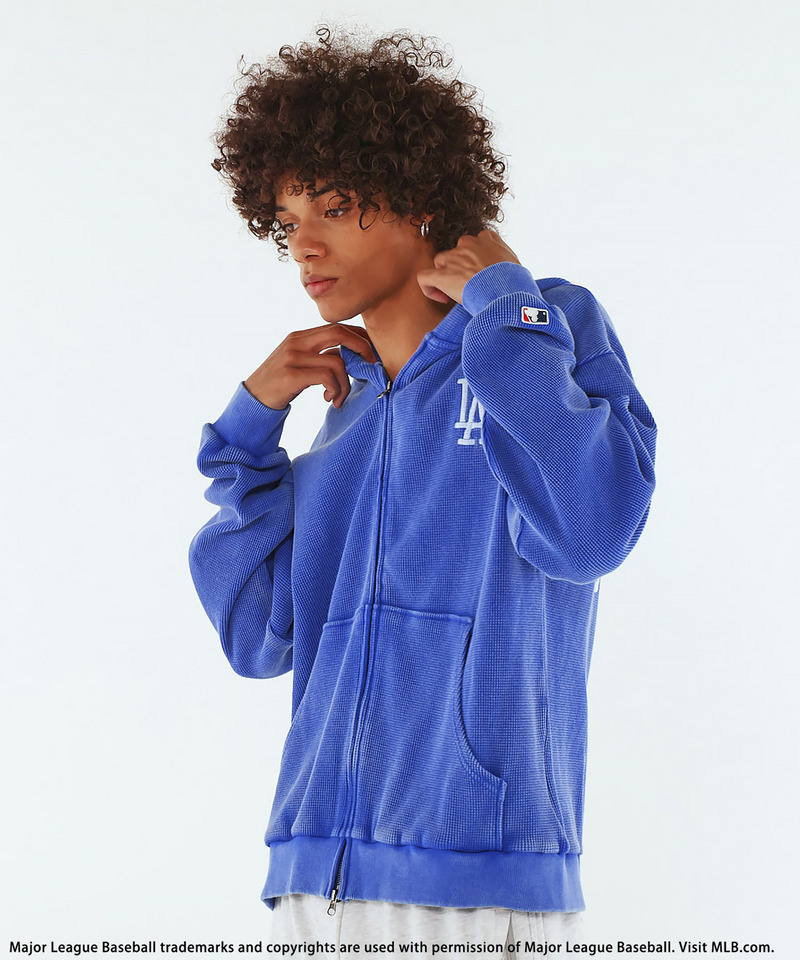【MLB】Thermal Zip Hoodie 詳細画像 ブルー 5