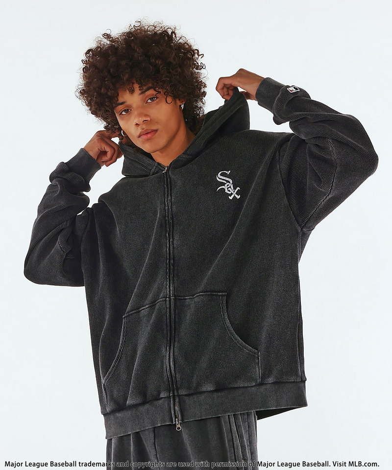 【MLB】Thermal Zip Hoodie 詳細画像 ブラック 3