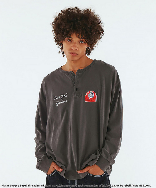 【MLB】Henley Long Sleeve Tee 詳細画像
