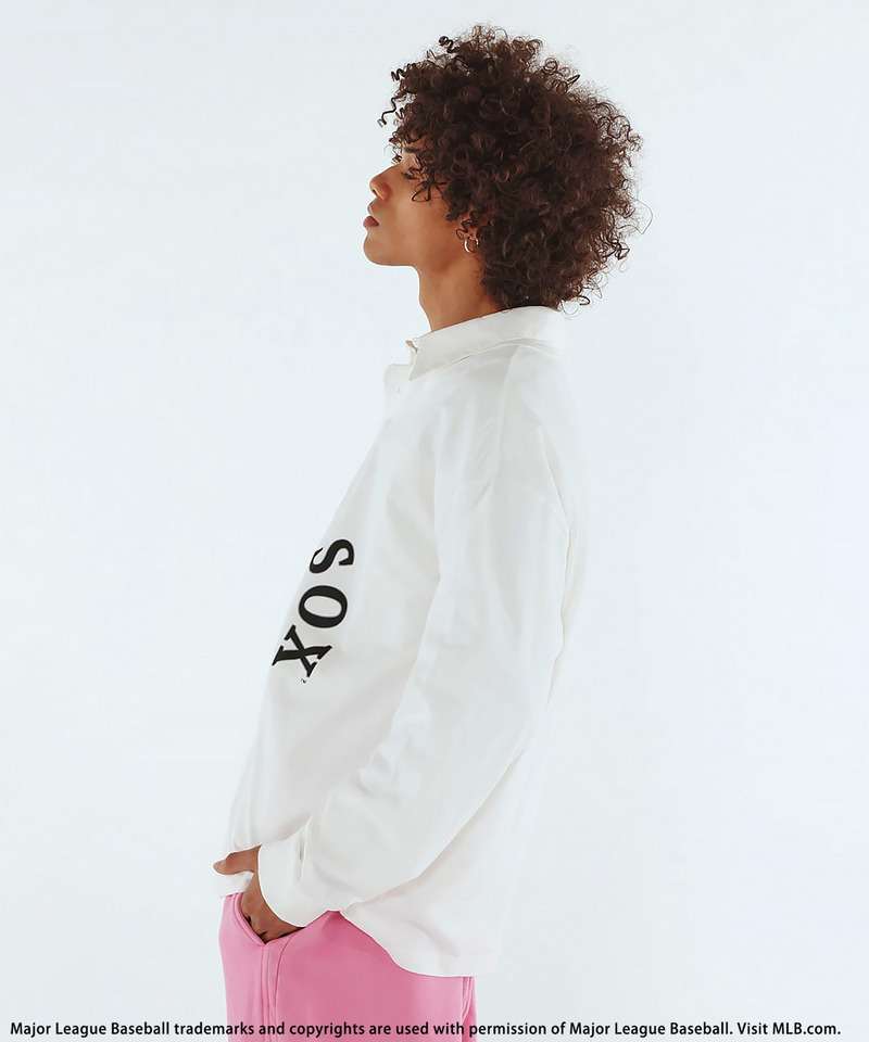【MLB】Henley Long Sleeve Tee 詳細画像 ホワイト 3