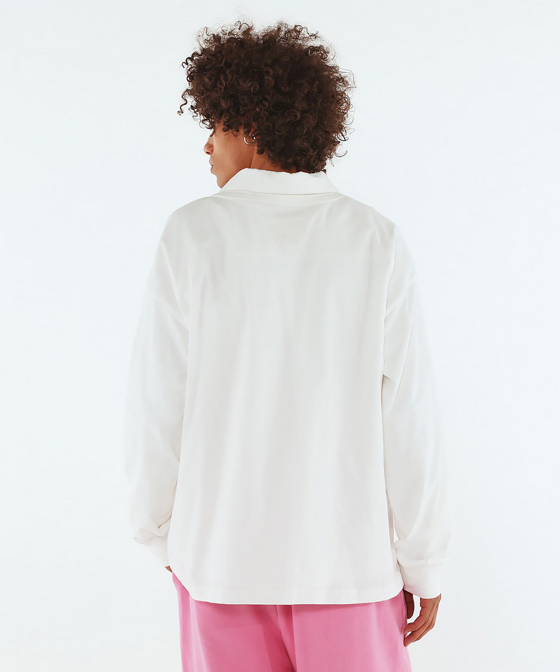 【MLB】Henley Long Sleeve Tee 詳細画像 ホワイト 4