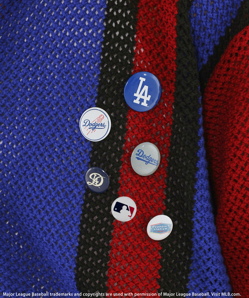 【MLB】Mesh Knit Cardigan 詳細画像 ブルー系 9