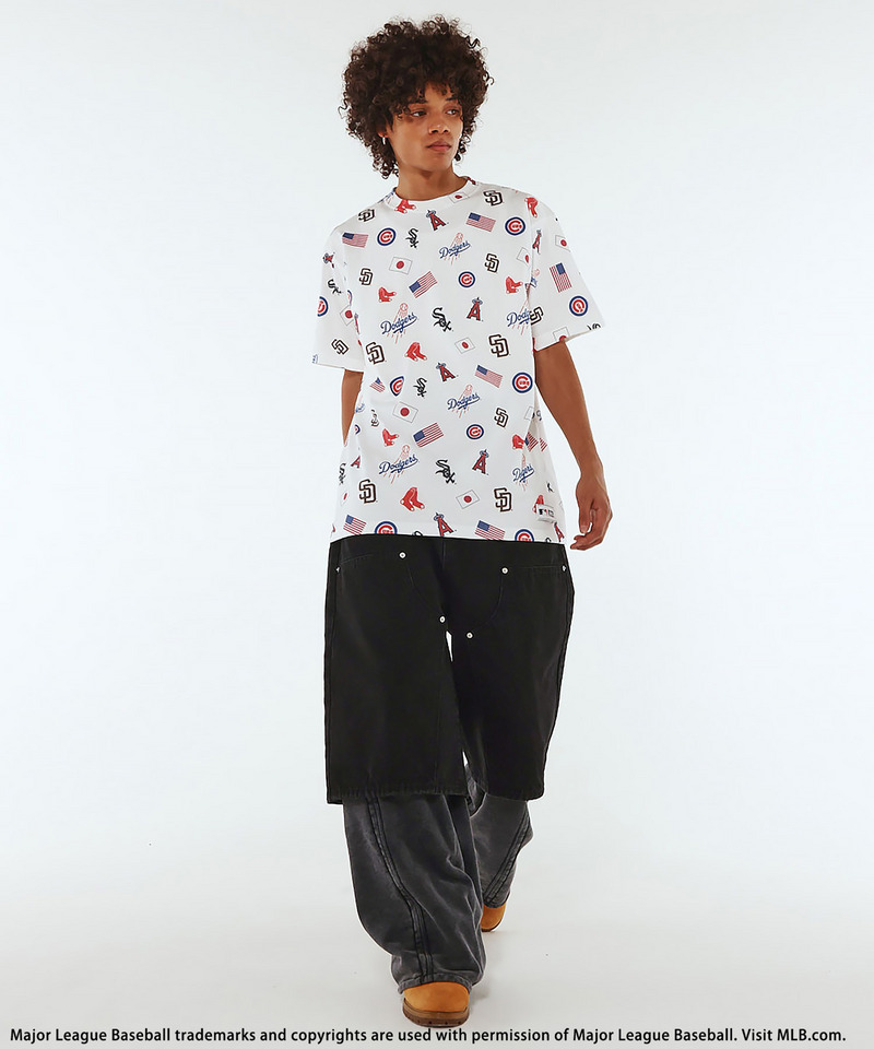 【MLB】All-over Print Tee 詳細画像 ホワイト 10