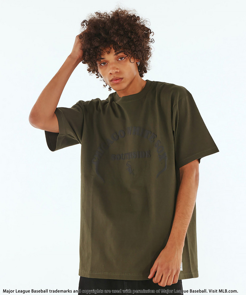 【MLB】Puff Printing Tee 詳細画像 カーキ系 2