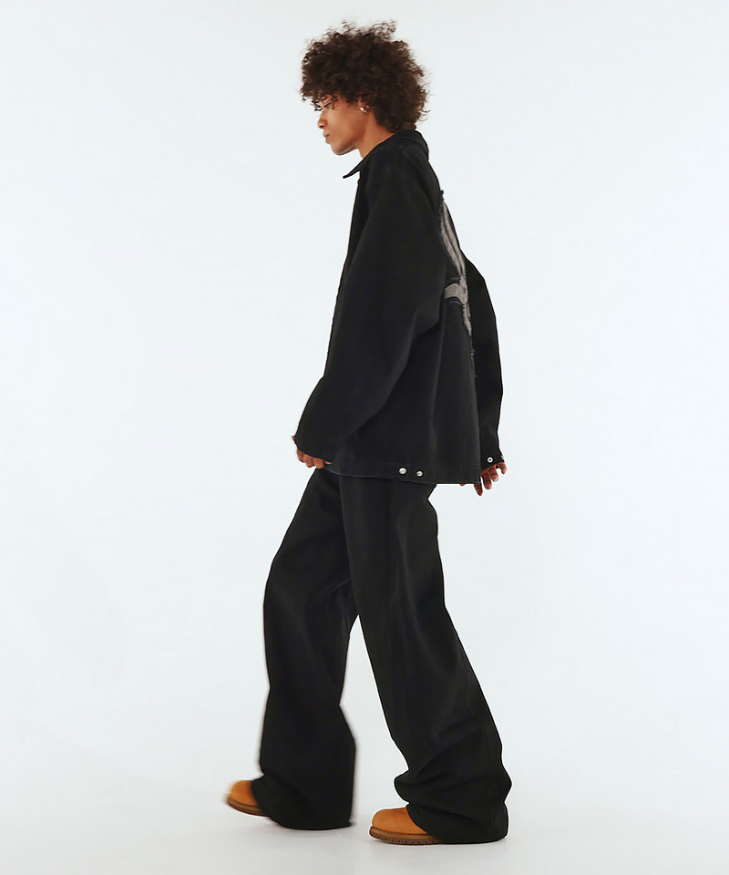 【MLB】Utility Denim Jacket 詳細画像 ブラックデニム 5