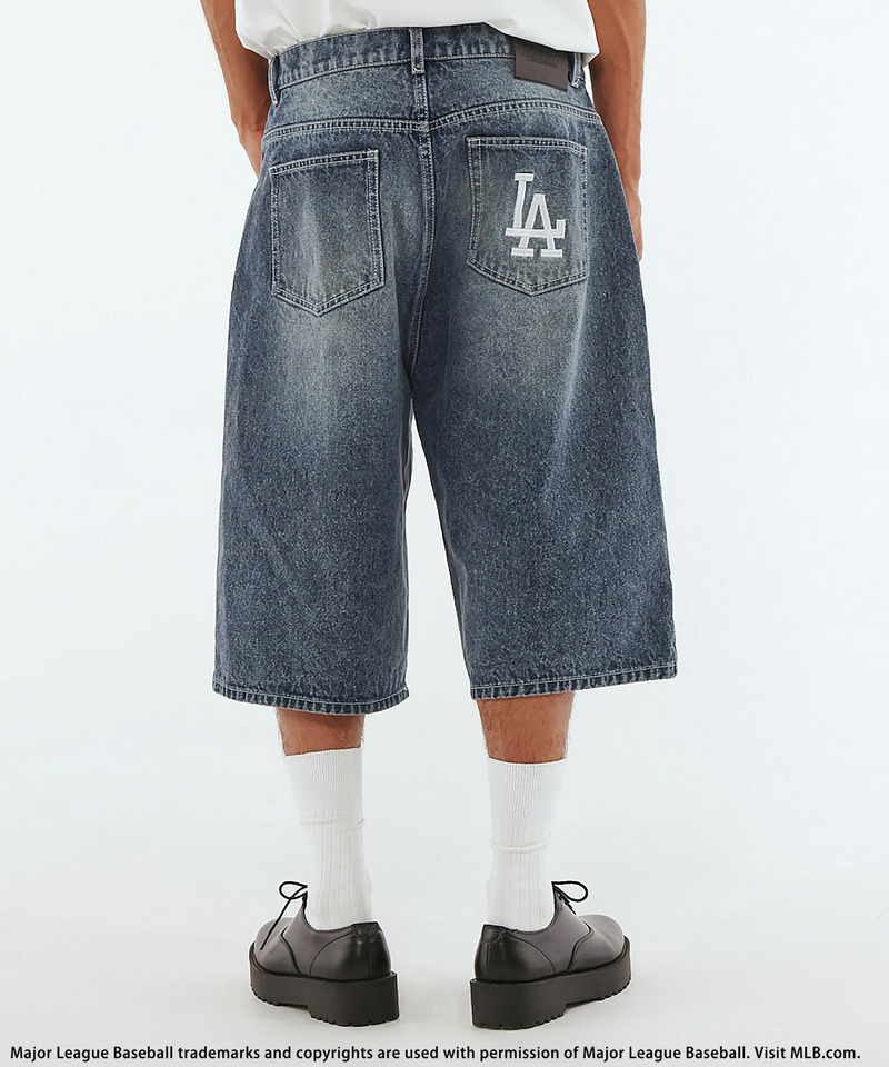 【MLB】Baggy Jean Shorts 詳細画像 デニムブルー 1