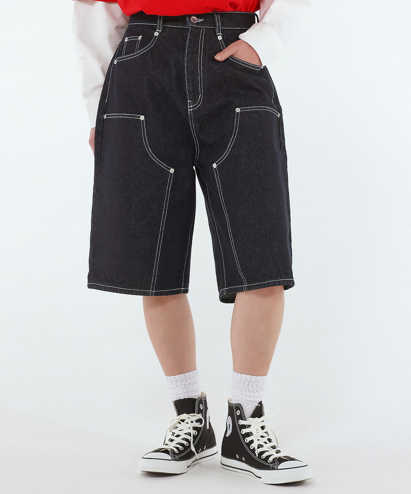 【MLB】Baggy Jean Shorts 詳細画像 インディゴ 2