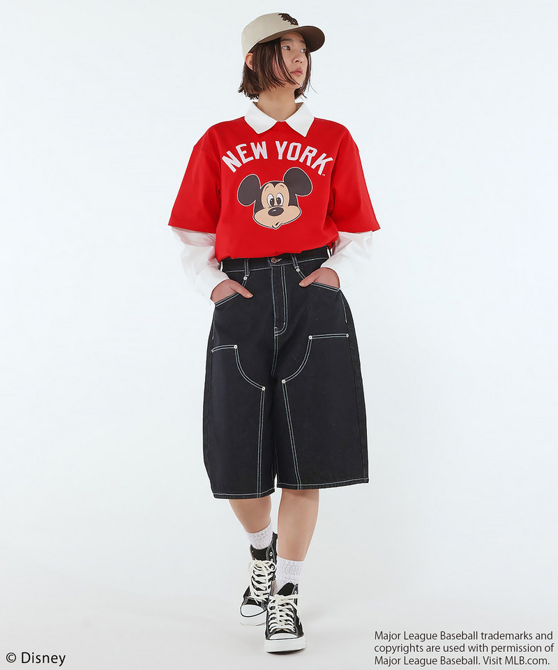 【MLB】Baggy Jean Shorts 詳細画像 インディゴ 3
