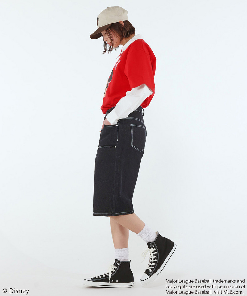 【MLB】Baggy Jean Shorts 詳細画像 インディゴ 4