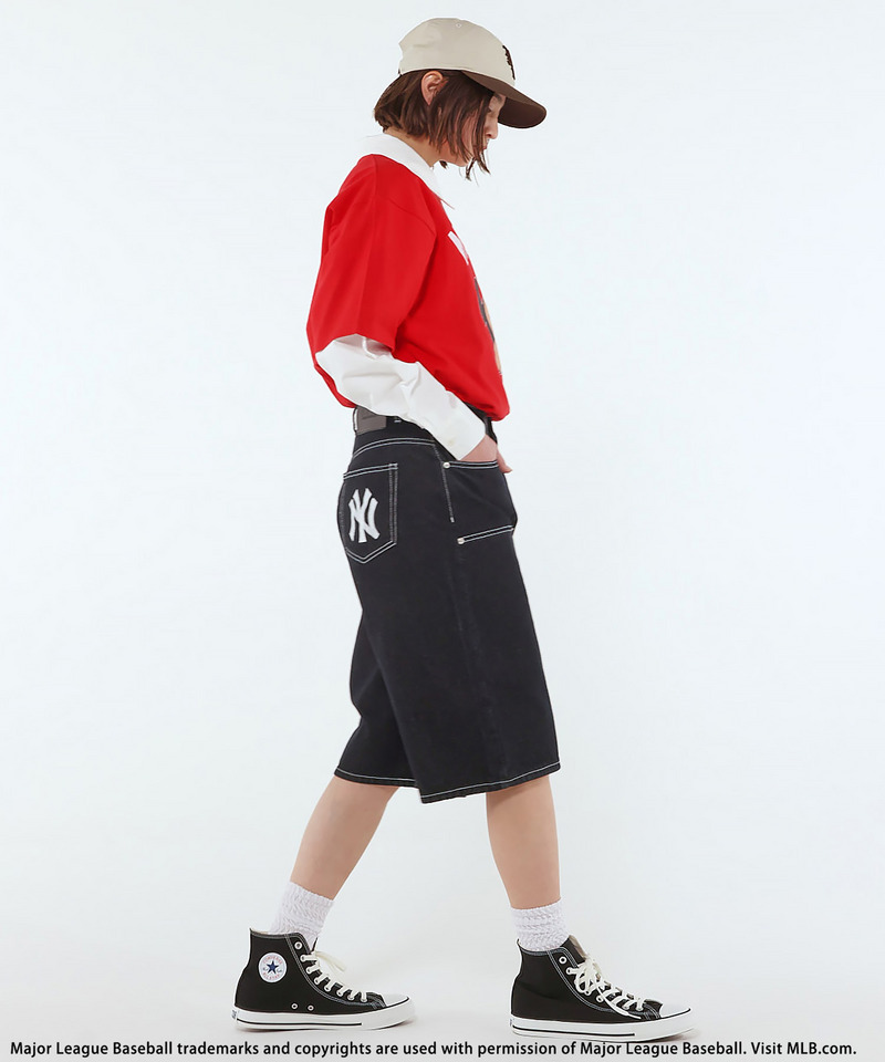 【MLB】Baggy Jean Shorts 詳細画像 インディゴ 5