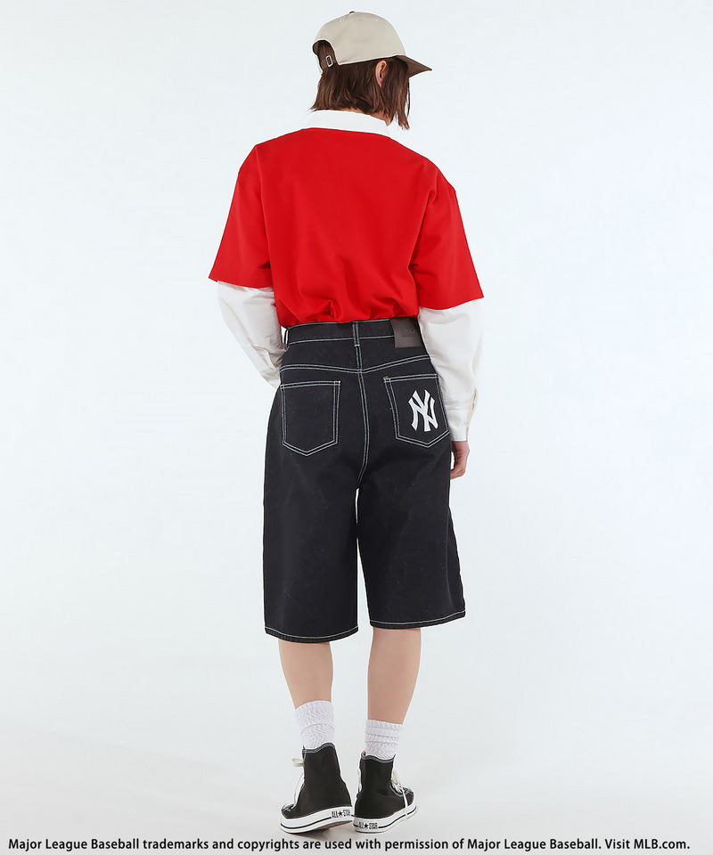 【MLB】Baggy Jean Shorts 詳細画像 インディゴ 6