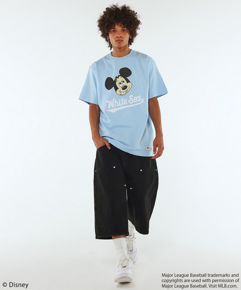 【MLB】Baggy Jean Shorts 詳細画像 ブラックデニム 3