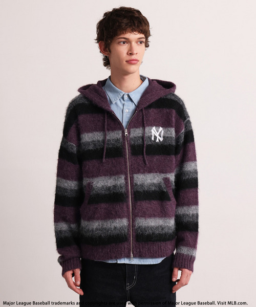 【MLB】Knit Zip Hoodie 詳細画像