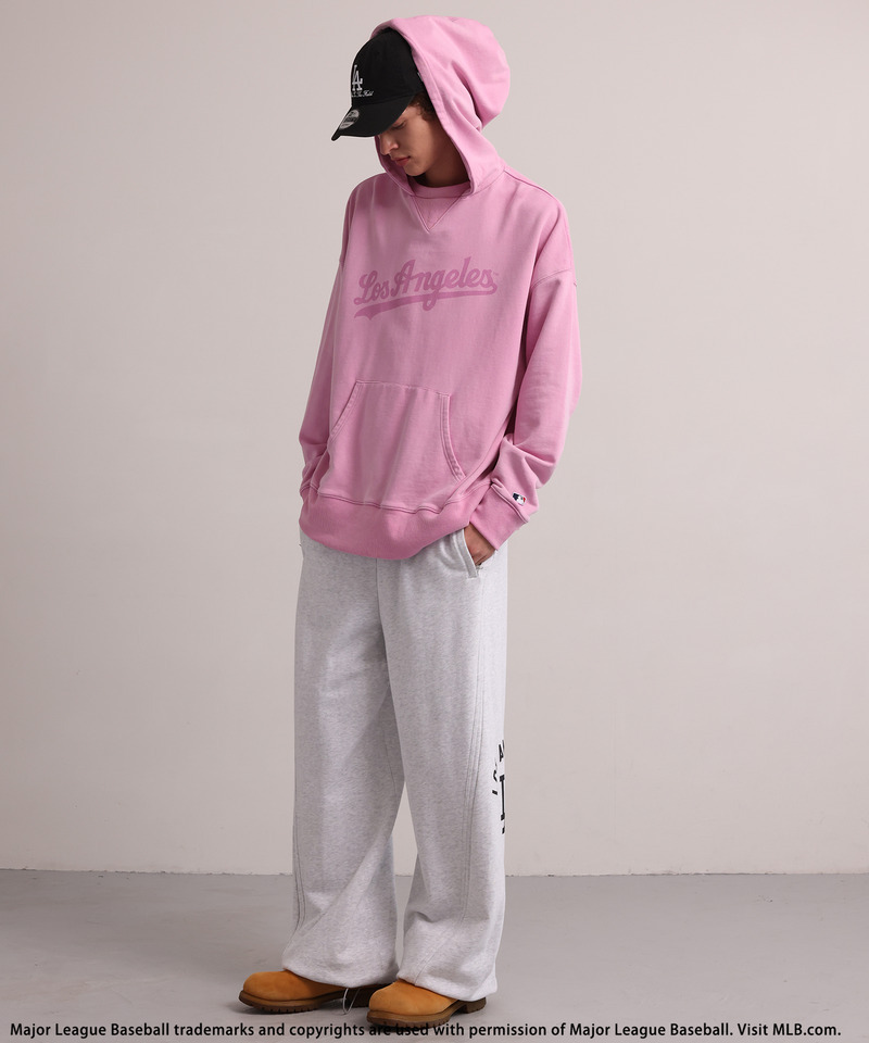 【MLB】Spray Painting Hoodie 詳細画像 ピンク 5
