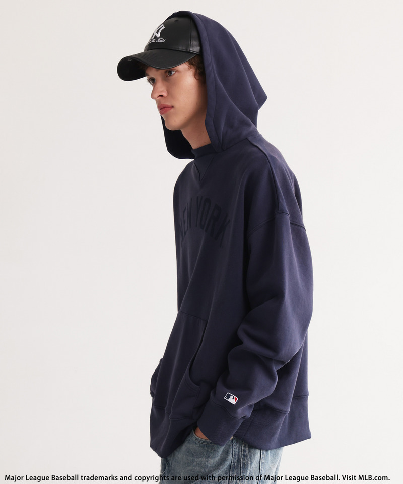 【MLB】Spray Painting Hoodie 詳細画像 ネイビー 6