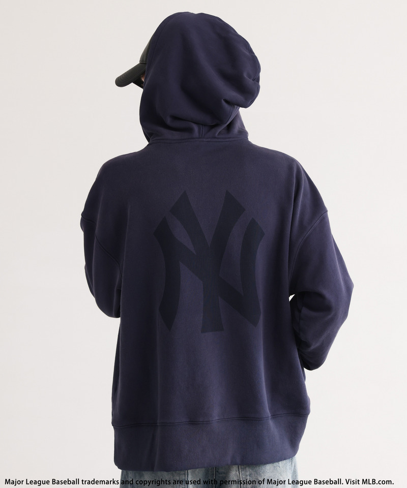 【MLB】Spray Painting Hoodie 詳細画像 ネイビー 7