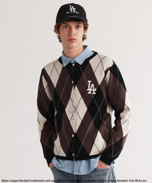 【MLB】Argyle Knit 詳細画像