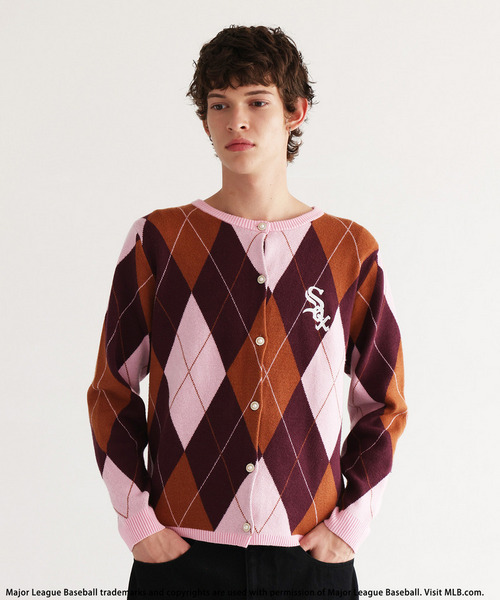 【MLB】Argyle Knit 詳細画像