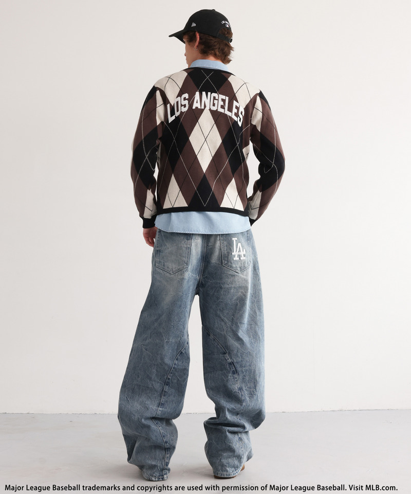 【MLB】Argyle Knit 詳細画像 ブラウン 4