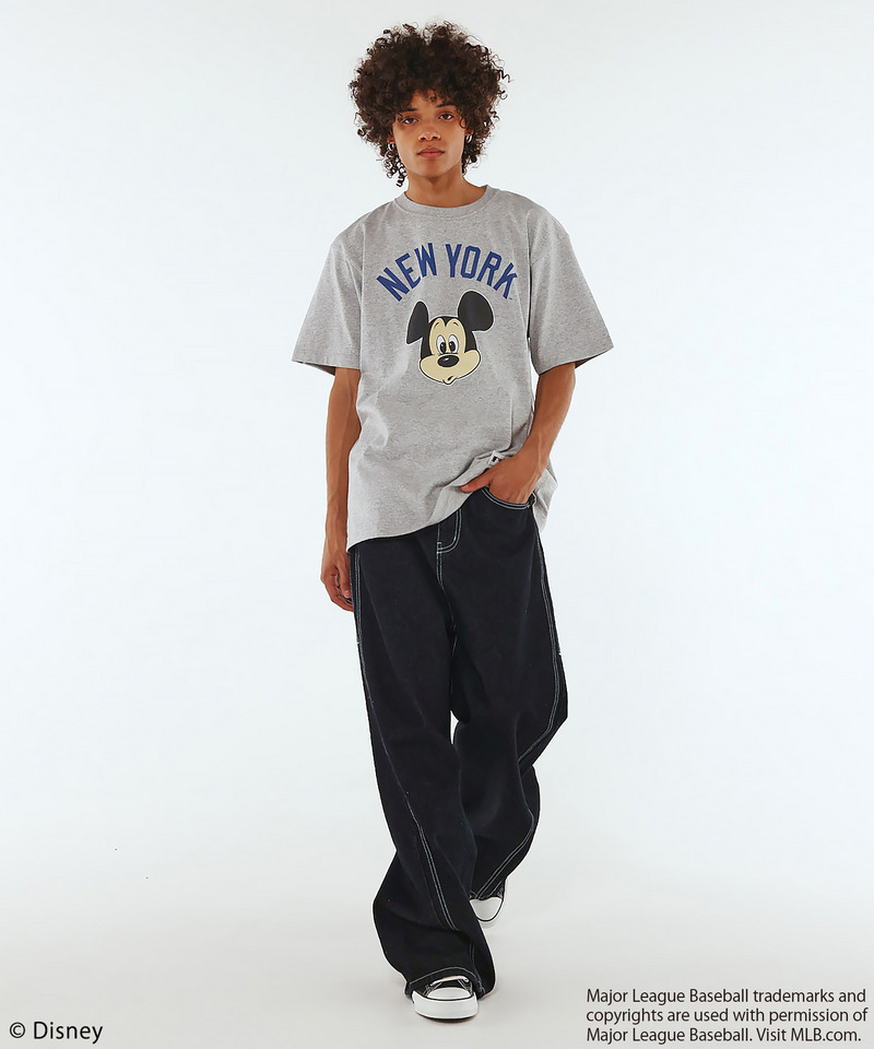 【MLB】【Disney】 Visual Tee 詳細画像 グレー 3