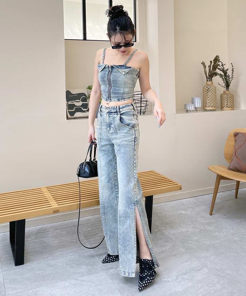 デニムビスチェセットアップ 詳細画像 デニムブルー 4