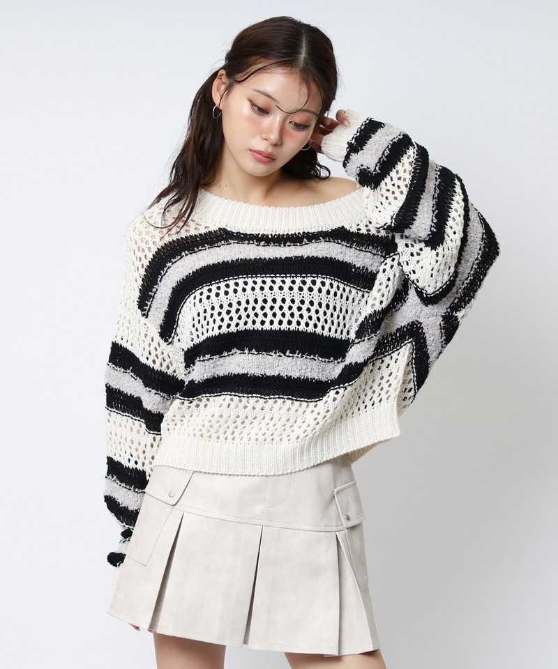 合皮プリーツスカート 詳細画像 オフホワイト 7