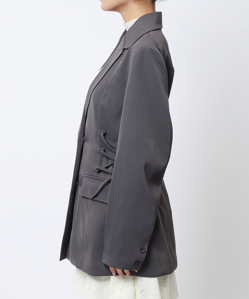 サイドレースアップジャケット 詳細画像 グレー 10