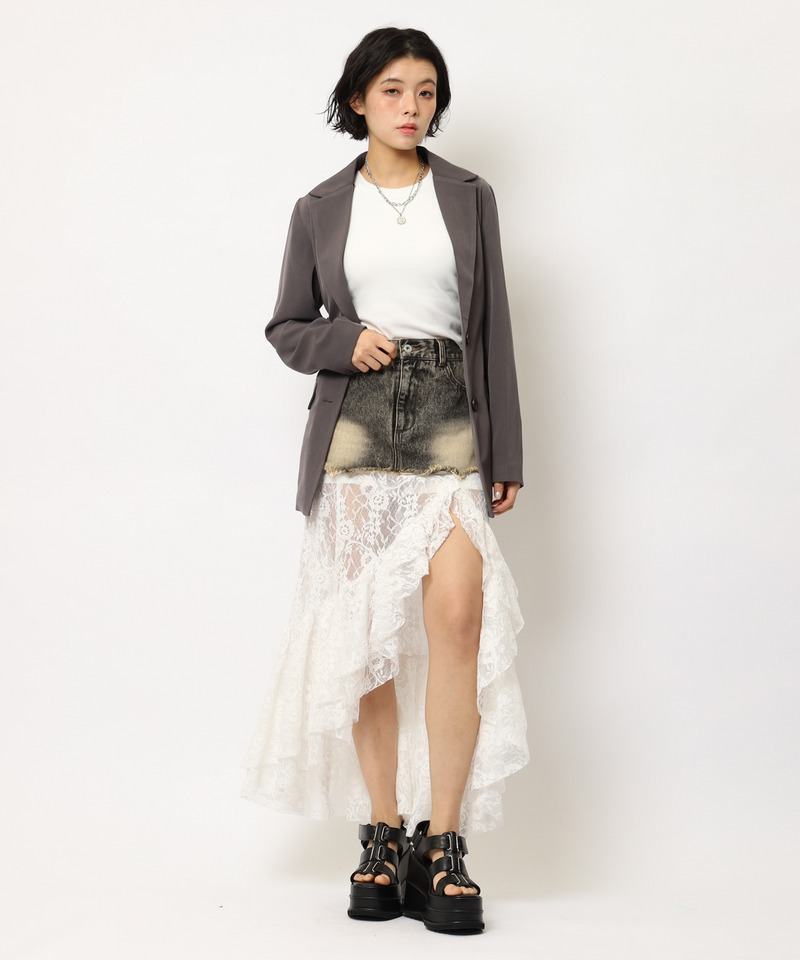 サイドレースアップジャケット 詳細画像 グレー 6