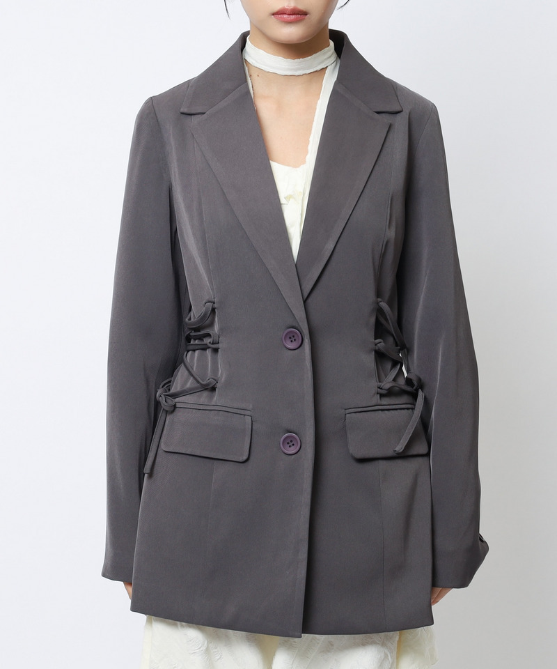 サイドレースアップジャケット 詳細画像 グレー 9