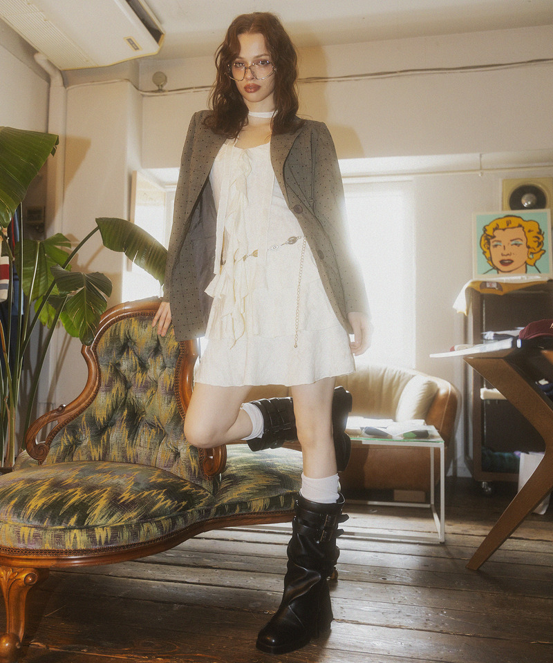 サイドレースアップジャケット 詳細画像 ドット 3