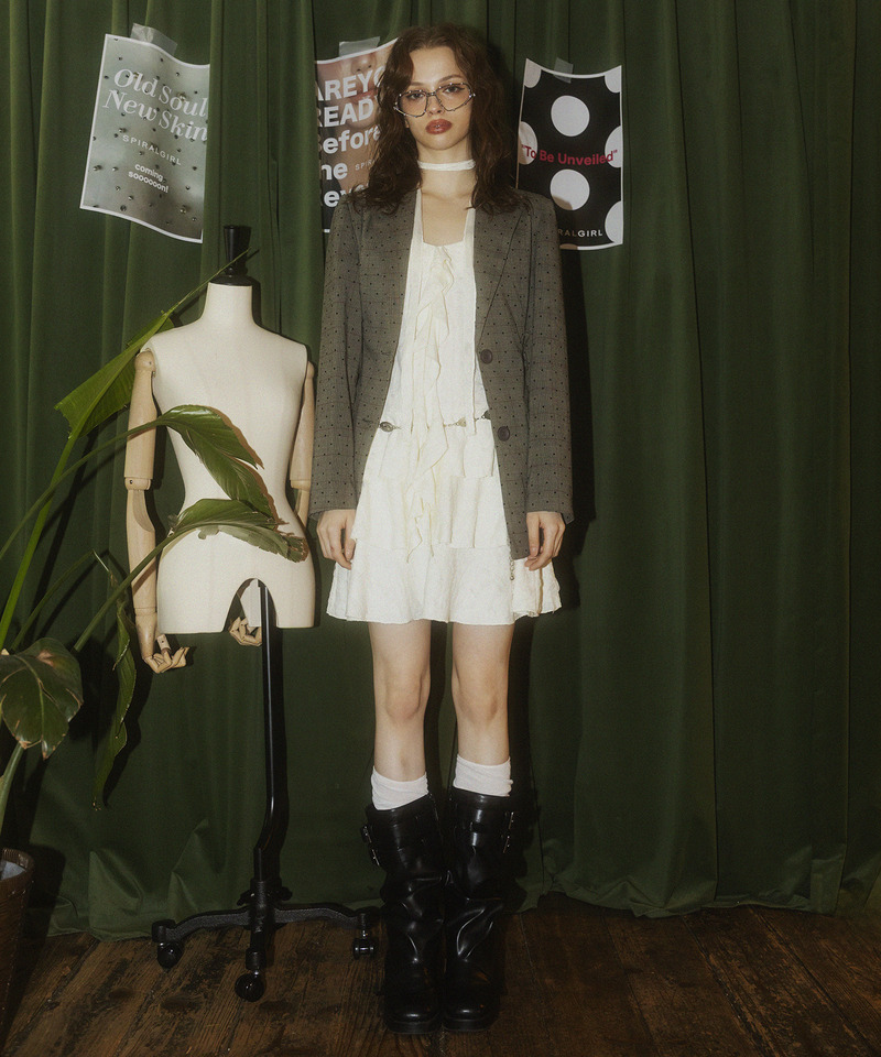 サイドレースアップジャケット 詳細画像 ドット 5