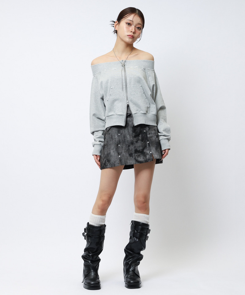 フロストオフショルトップス 詳細画像 グレー 3