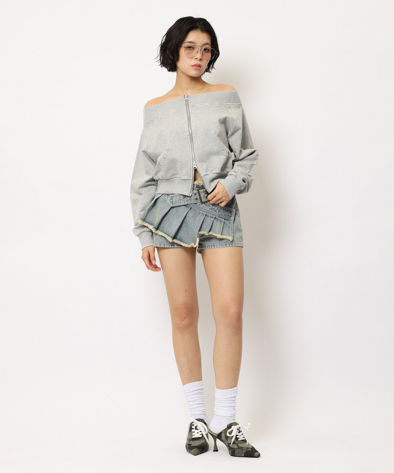 フロストオフショルトップス 詳細画像 グレー 6