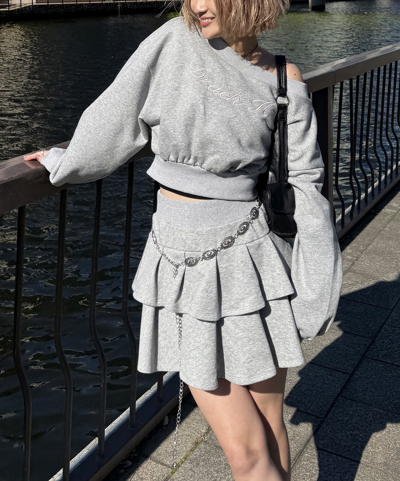 ティアードミニスカート 詳細画像 グレー 6