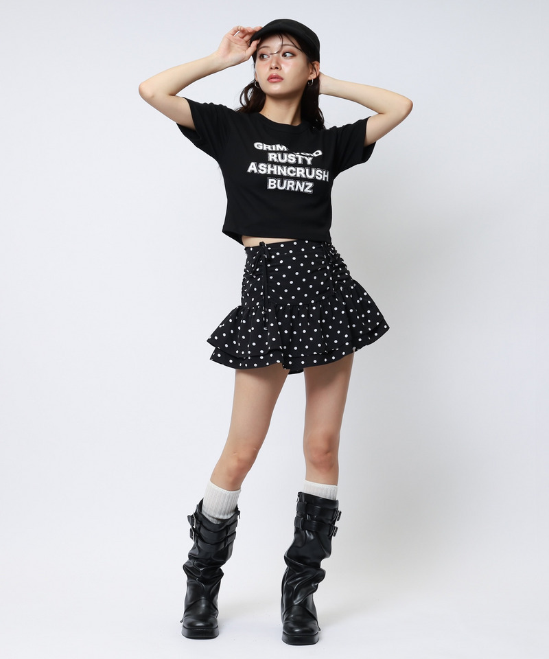 ラインストーンロゴミニTシャツ 詳細画像 ブラック 4