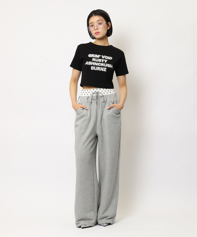 ラインストーンロゴミニTシャツ 詳細画像 ブラック 7