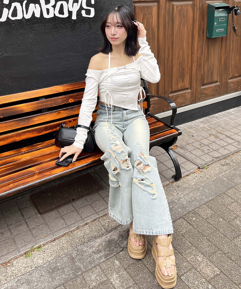 Mynaradox Avenデニムパンツ 詳細画像 デニムブルー 10