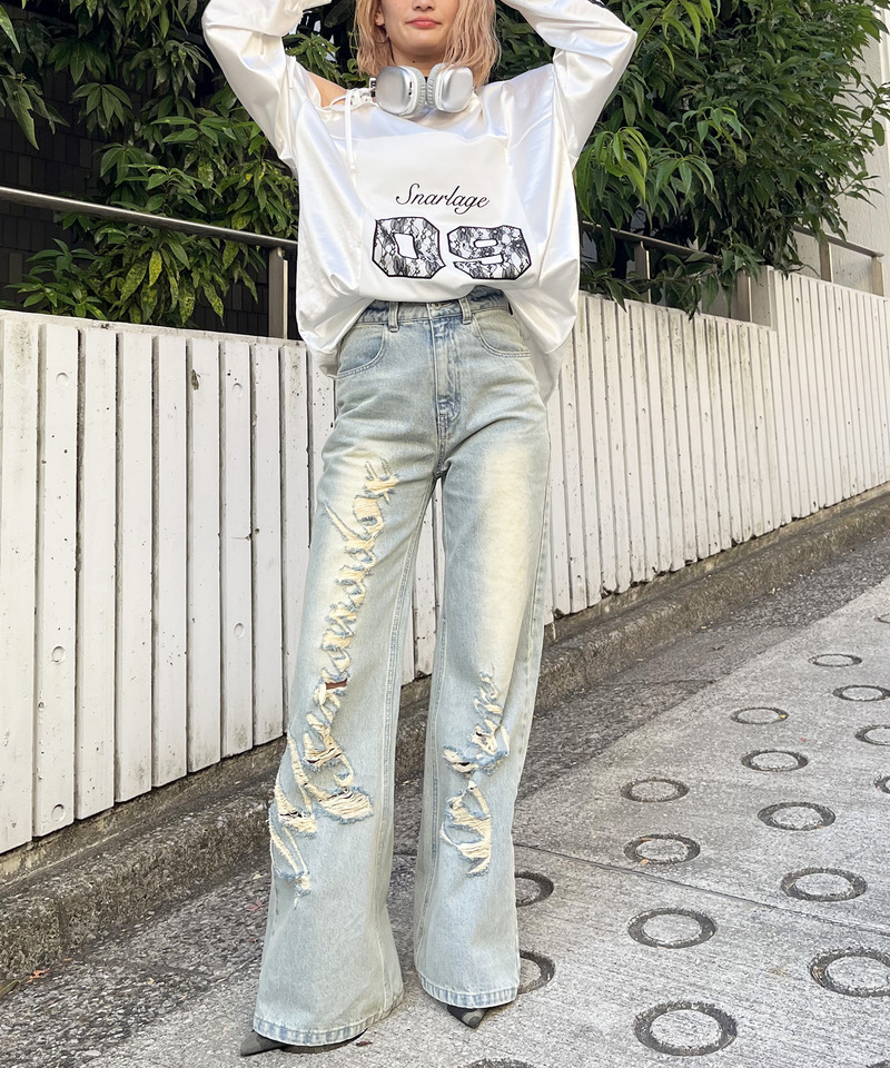 Mynaradox Avenデニムパンツ 詳細画像 デニムブルー 7