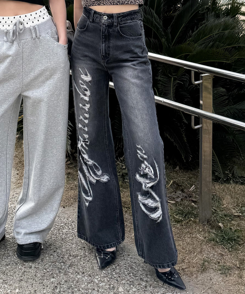 Mynaradox Avenデニムパンツ 詳細画像 ブラックデニム 9