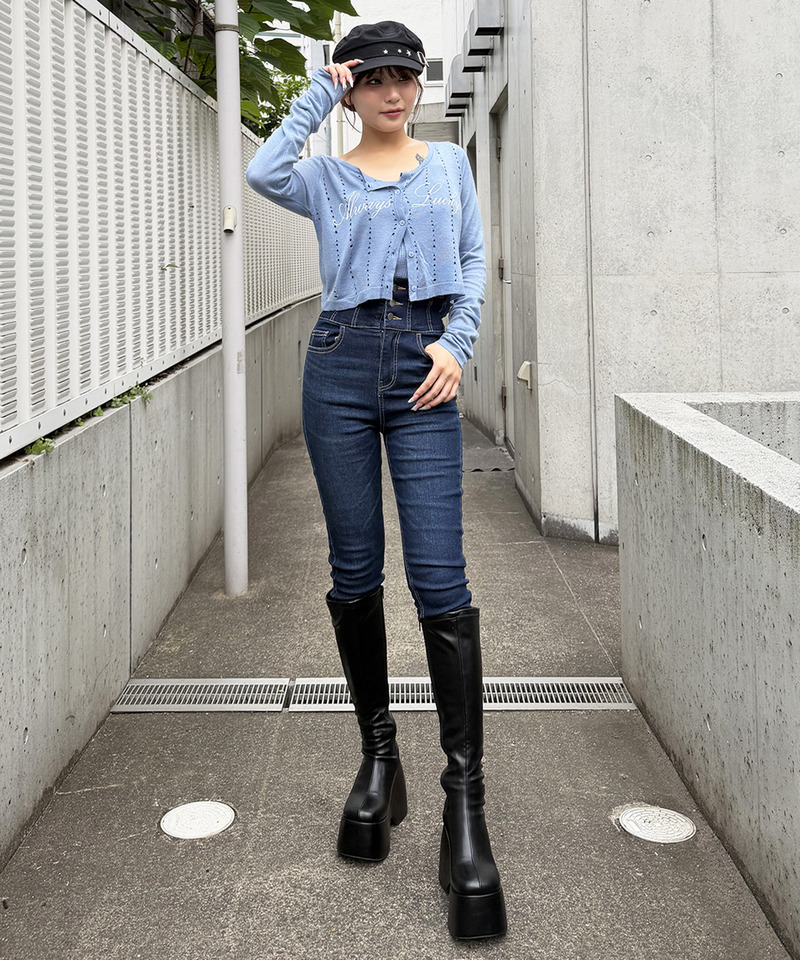ロゴアンサンブルトップス 詳細画像 ブルー 2