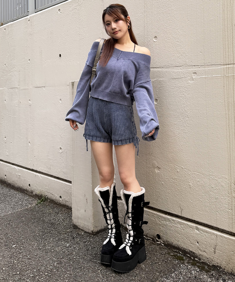 バックリボンブリーチトップス 詳細画像 ブルー 10