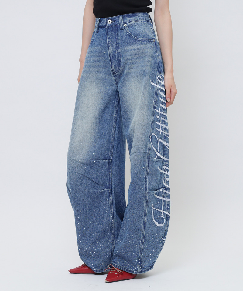 ラインストーンバレルレッグパンツ 詳細画像 ブリーチ 10