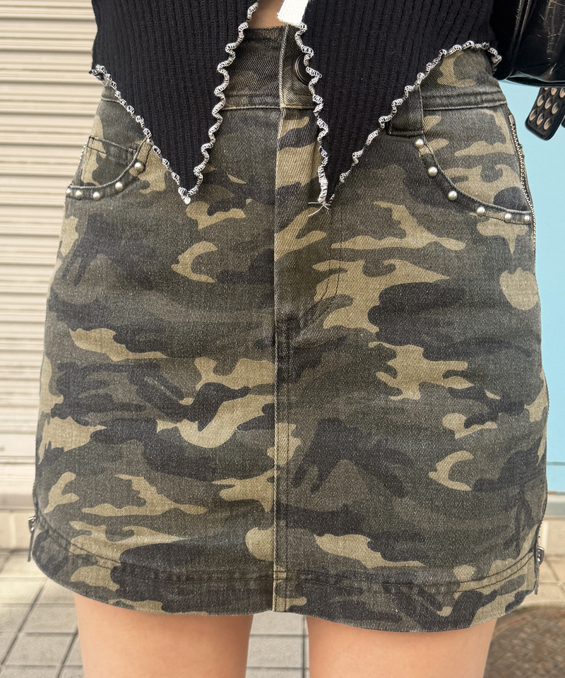 レイヤードスカート 詳細画像 カーキ系 2