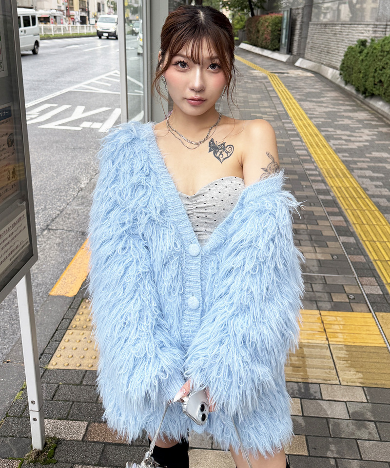 ループファーニット 詳細画像 ブルー 7