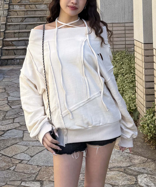 チョーカーピグメントオーバーチュニック