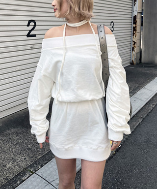ピグメントオフショルワンピース